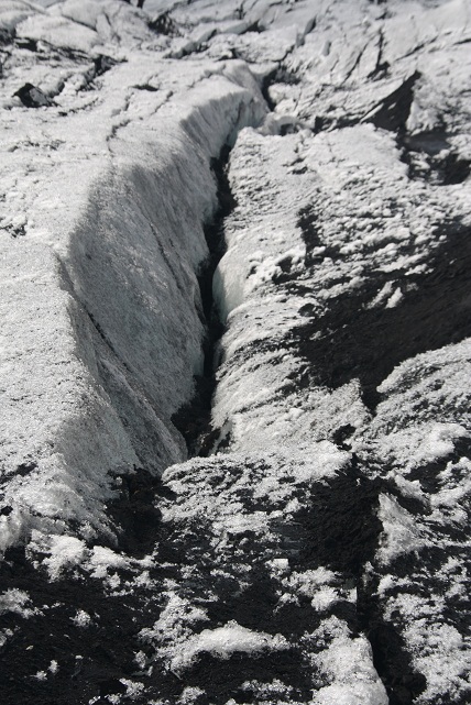 Gletscherspalte auf dem Solheimajökull